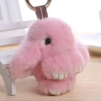 韩国长毛小兔子毛绒玩具垂耳兔公仔装死玩偶兔包挂件手机迷你挂饰团购