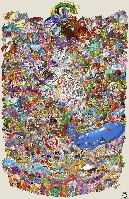 精灵宝可梦以出到第7代,目前有约721只神兽(图/截取自gameover)