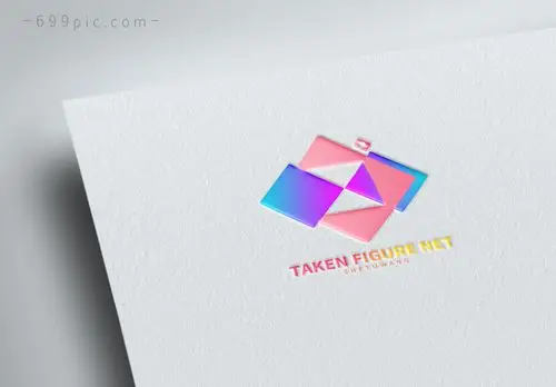 简约四边形logo设计图片素材