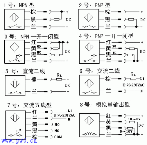 光电开关接线原理图