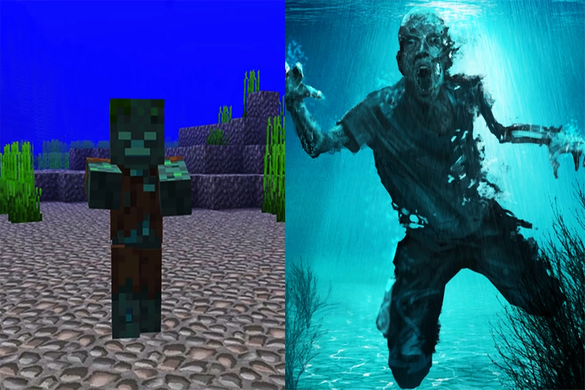 我的世界:6张自制对比图,mc里的生物真实起来,还感觉可爱吗?
