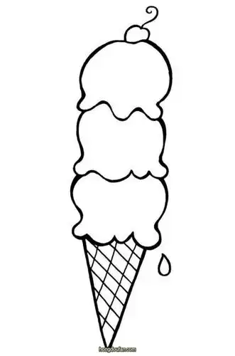 三个球儿的冰激凌要如何画超大颗冰激凌简笔画大全