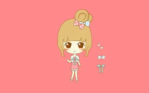 女孩图片简约风格电脑桌面壁纸高清大图预览1920x1200_卡通动漫下载