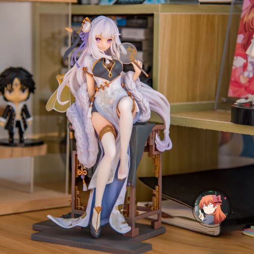 的异世界旗袍艾米莉亚爱蜜莉雅蕾姆动漫模型摆件实拍 艾米莉亚旗袍 从