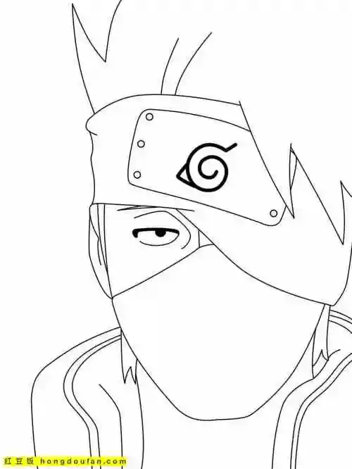 火影忍者迷-红豆饭小学生简笔画大全