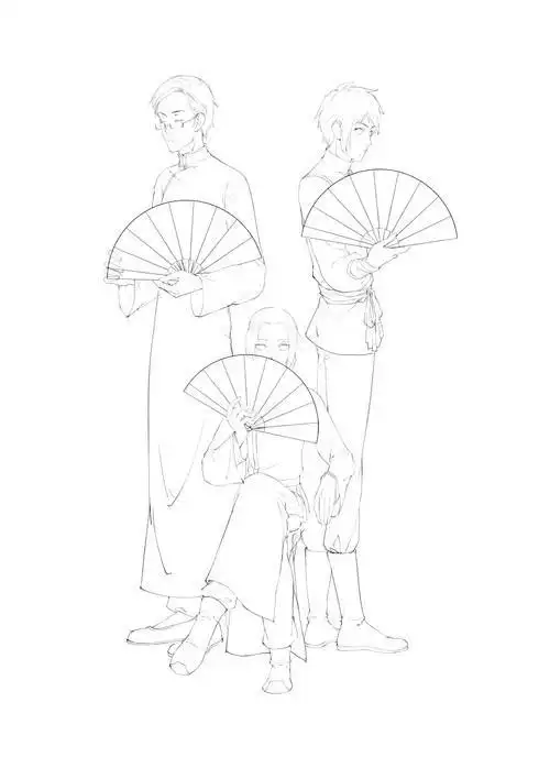 水袖的简笔画 简笔画图片大全-蒲城教育文学网