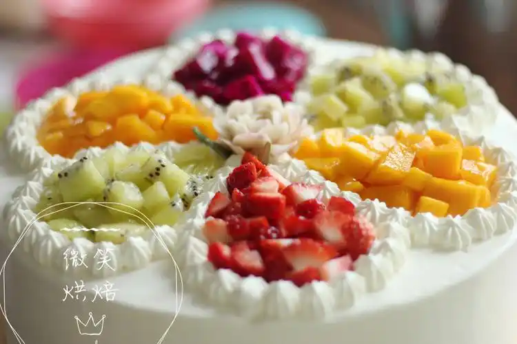 漂亮的水果蛋糕