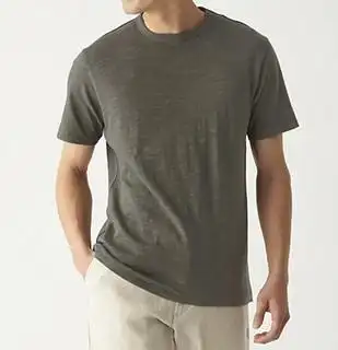 muji无印良品aba03a0s男式圆领短袖t恤