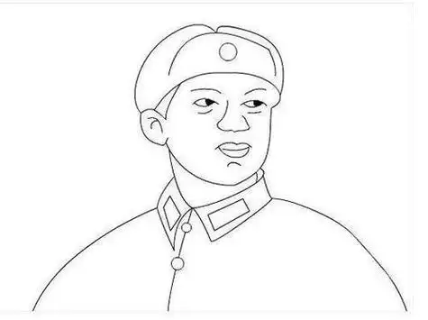 英雄人物画简笔画的榜样主题绘画简笔画绘画致敬榜样简笔画写美篇水心