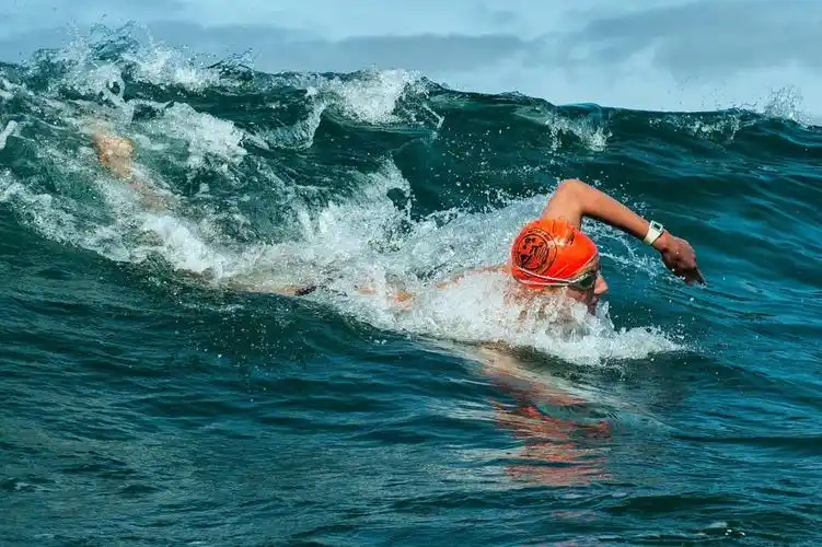open water swimming in cooler waters – as always safety first