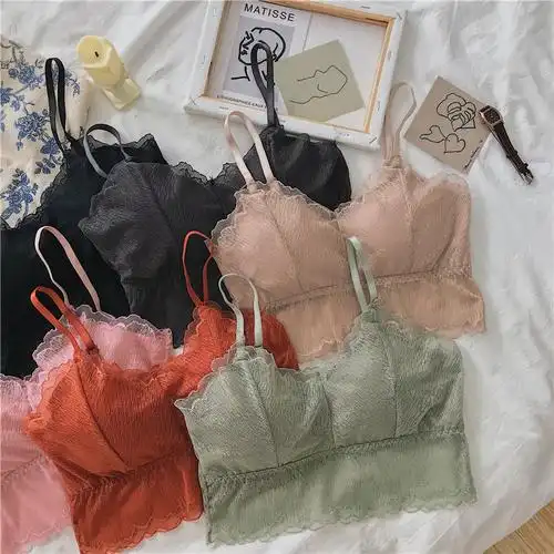 实拍实现货 新款韩版蕾丝花边吊带背心内衣美背文胸裹胸抹胸 - 17网