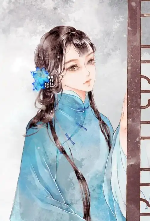 水彩画古风人物,美!