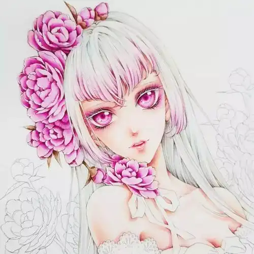 一波素描动漫美女又强势来袭,吹爆!打call!