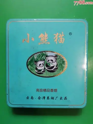小熊猫二十支过滤嘴香烟烟盒