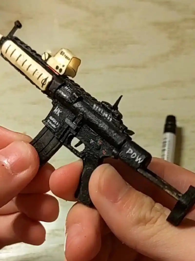 纸模分享     1:6  hk 416-c