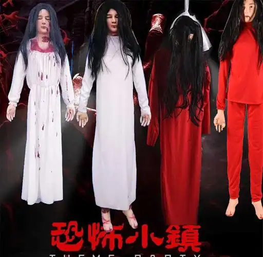 密室逃脱道具万圣节贞子吊鬼吊尸体鬼屋密室逃脱酒吧恐怖女鬼尸体假人