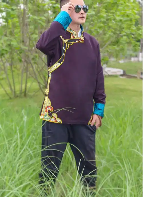 藏族服装男新款藏式外套藏装西藏民族风休闲藏袍式藏服舞台演出服