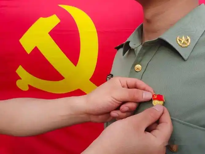 与党旗同框,每一张都是深情告白_战略_部队_李华伟