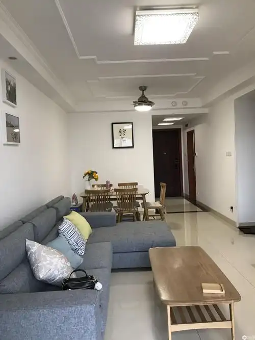 客厅整体效果图,为什么没有像很多人家里做个客厅边柜呢,因为镜子家