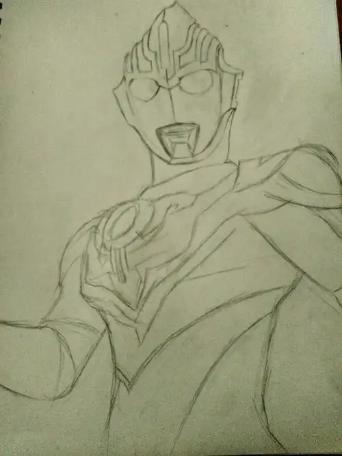 最好画的欧布奥特曼的简笔画