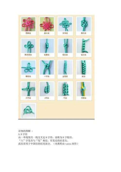 玉器绳结编法大全