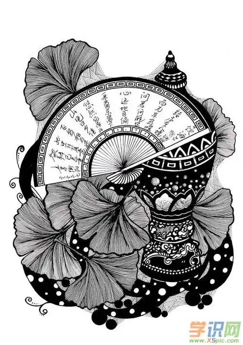 简单黑白装饰画图片大全