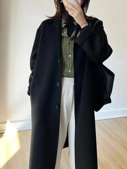 秋冬大衣一定少不了最百搭又耐看的黑色啦!