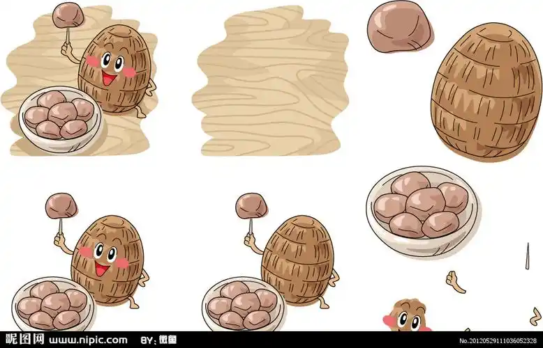 手绘芋头表情图片