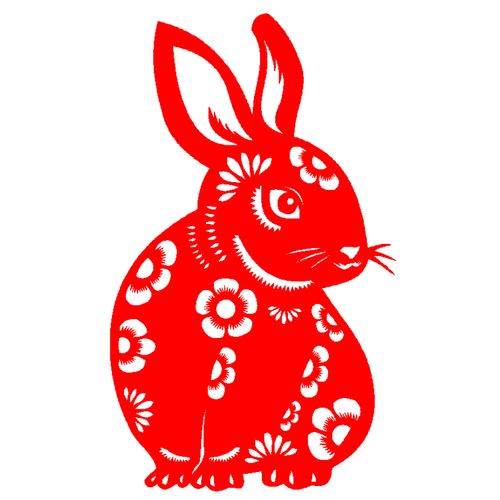 g617传统窗花剪纸十二生肖动物兔子幼儿园立体镂空装饰画剪纸成品