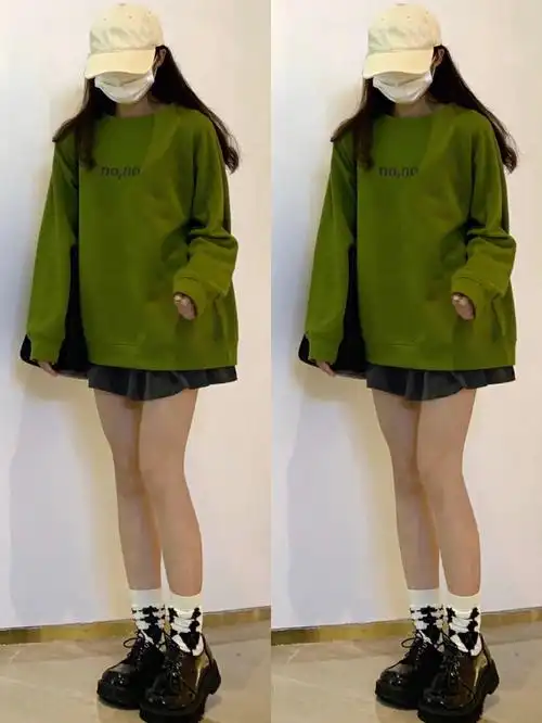 ootd2022年早春穿搭分享超显白卫衣推荐