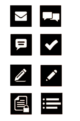 黑白办公图标素材图片