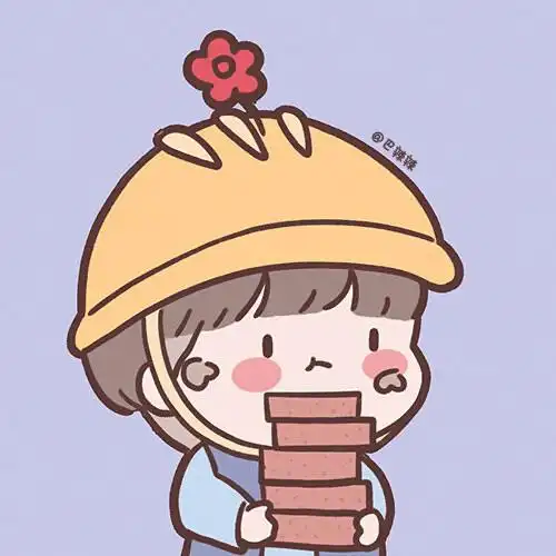 手绘可爱打工人情侣头像