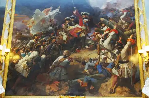 《维拉尔之师在德南战役》,描述1712年维拉尔大元帅击败西班牙欧根