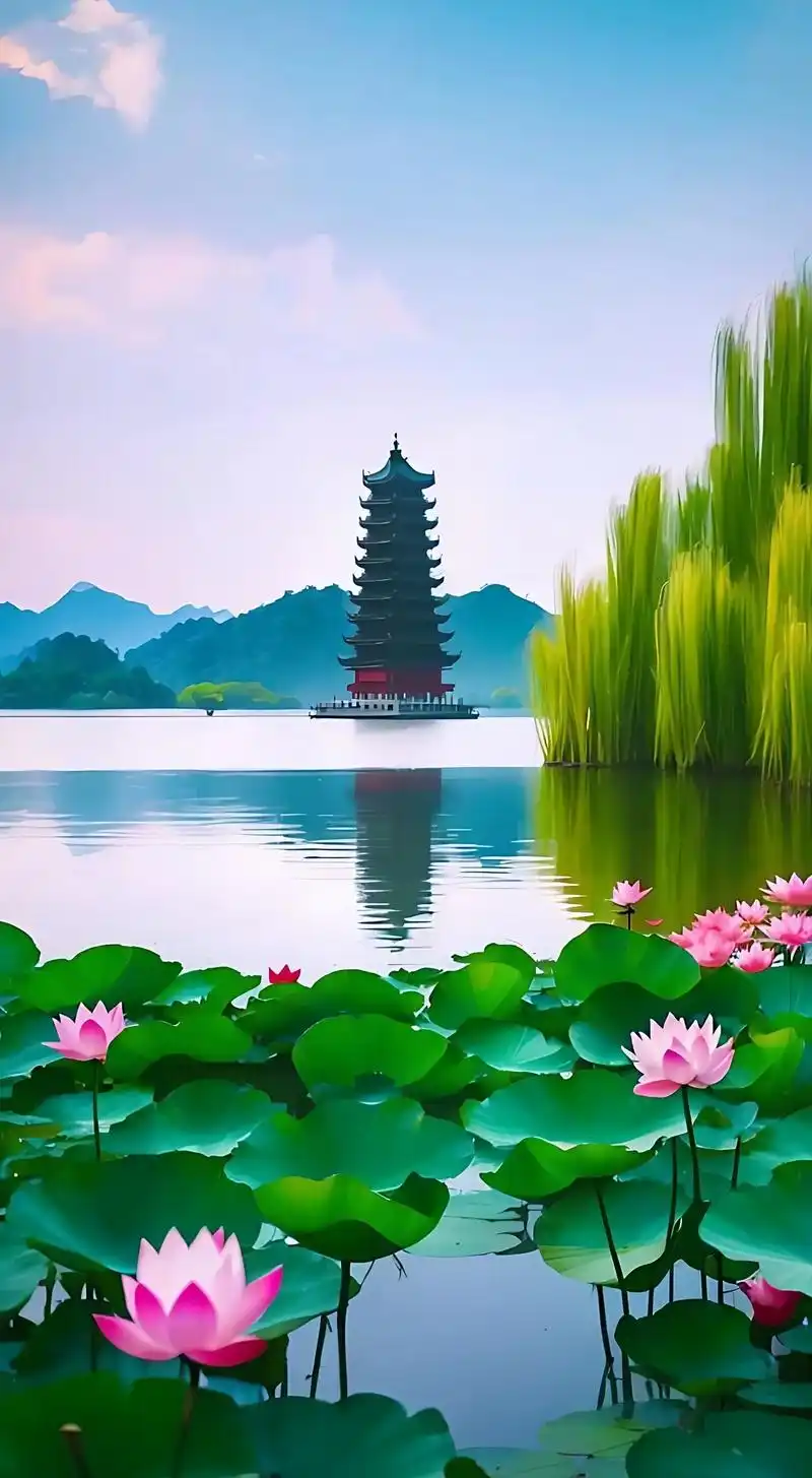 创作灵感 #人间仙境,世外桃源,你喜欢吗?#治愈系风景 # - 抖音