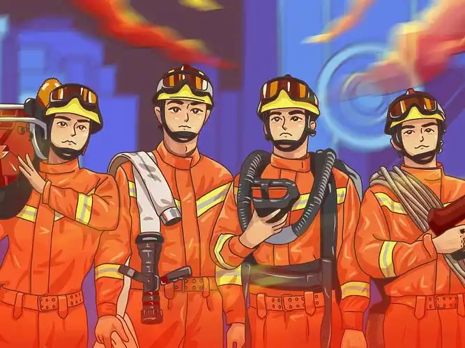 消防员ip设计吉祥物动漫