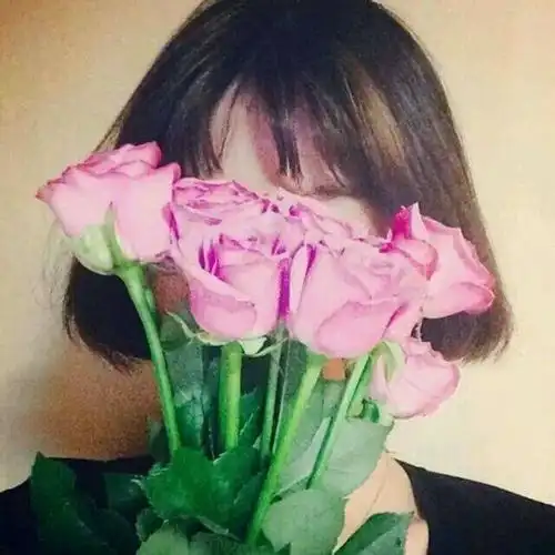 头像 女生 短发 遮脸