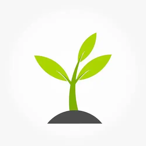 小_植物_春天_萌发_矢量_插画_高清图片_全景视觉