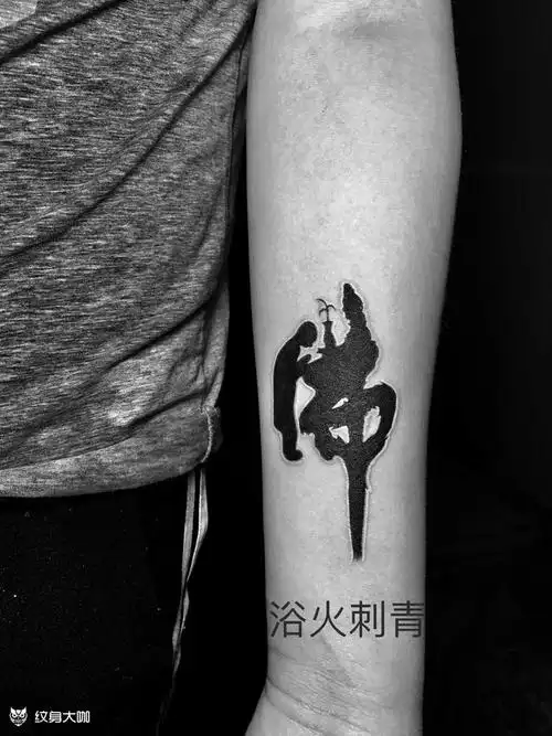 佛字_纹身图案手稿图片_浴火纹化——初代雕火的纹身作品集