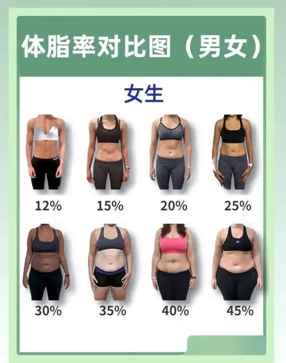 体脂率复杂计算,和对应图.一起来算算自己在哪个区间#体脂率计 - 抖音