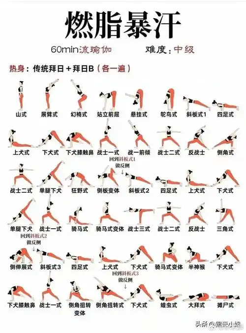 天呐!竟然有人将瑜伽日常练习的动作全都整理出来了,还分类好了