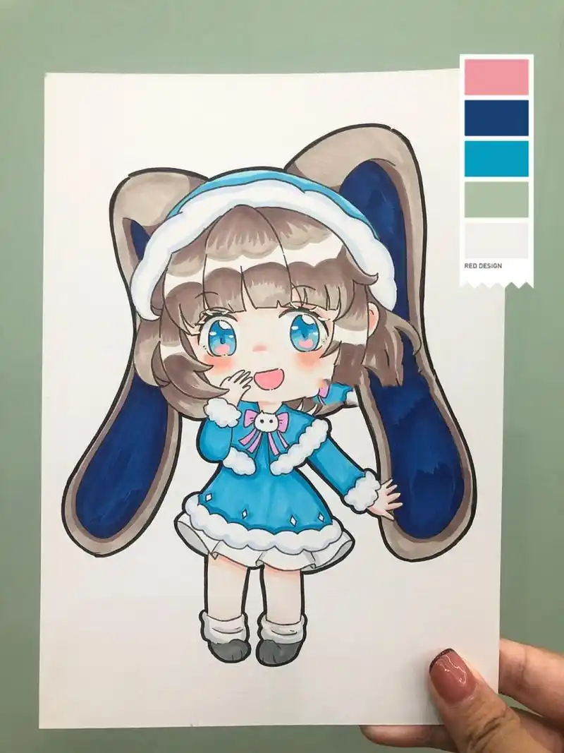 迷你世界|q版人物61雪莉儿(附步骤图) 动漫|动漫素材|q版动漫|动漫