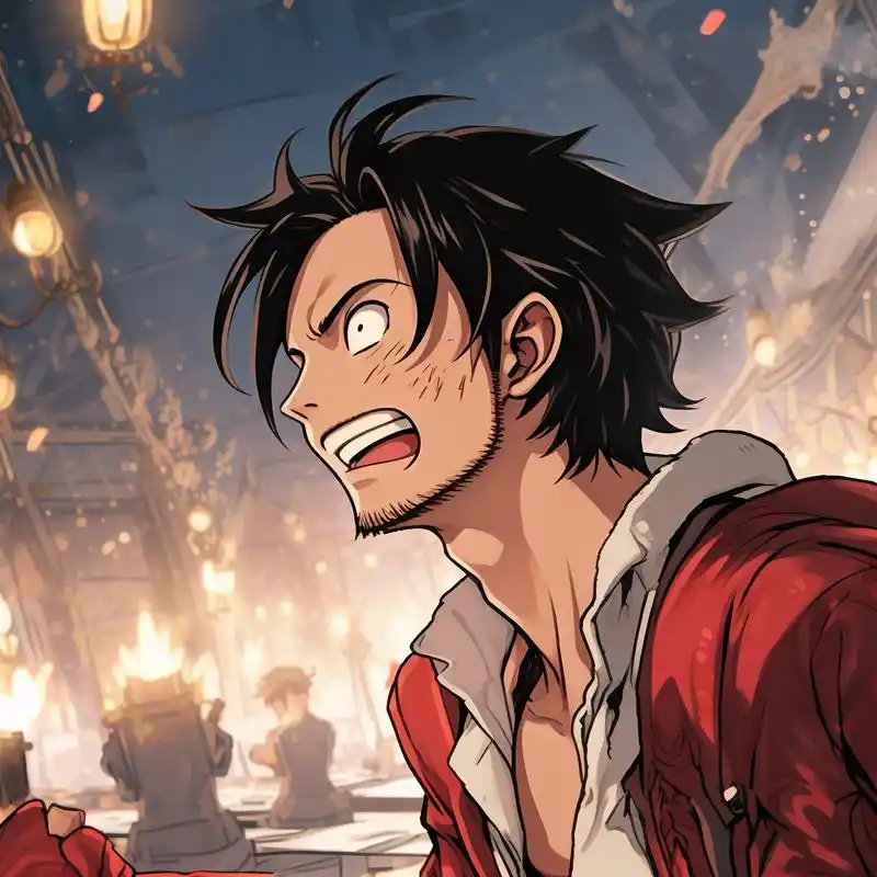 路飞头像分享9999 海贼王路飞系列头像来啦,漫画风格,帅气十足,快