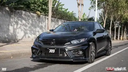 本田思域陶瓷黑sc99汽车改色
