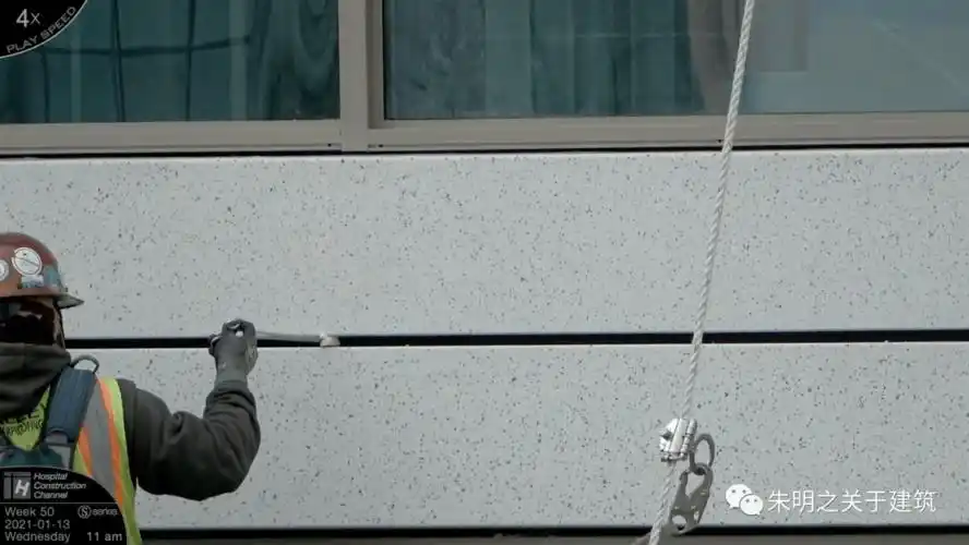 笔记《美国预制混凝土pc幕墙安装实录-打胶》_施工