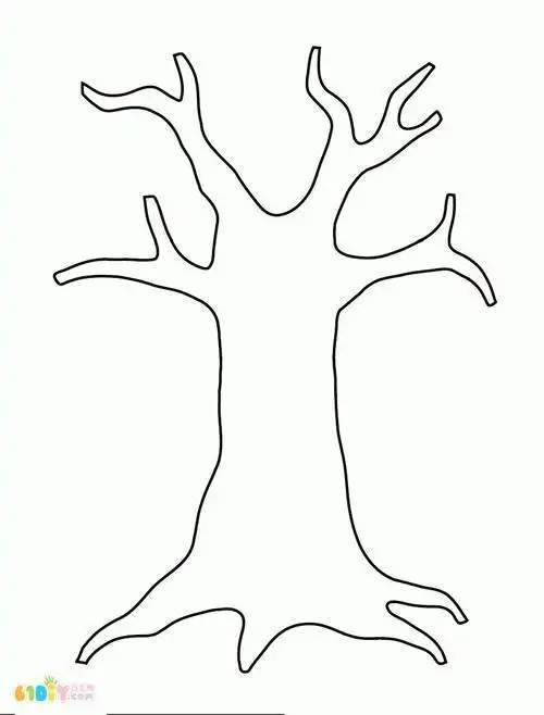 抱住的粗壮的树干简笔画步骤图片大全树枝简笔画树干树干简笔画怎么画