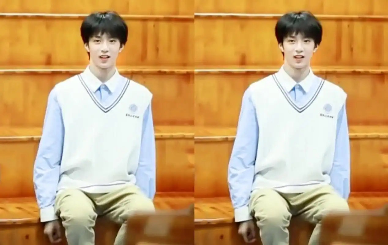 刘耀文校服图片:弟弟好帅啊