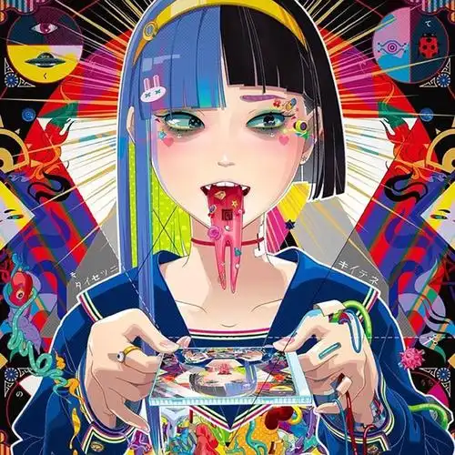 高级感卡通形象插画,日本女孩插画作品集