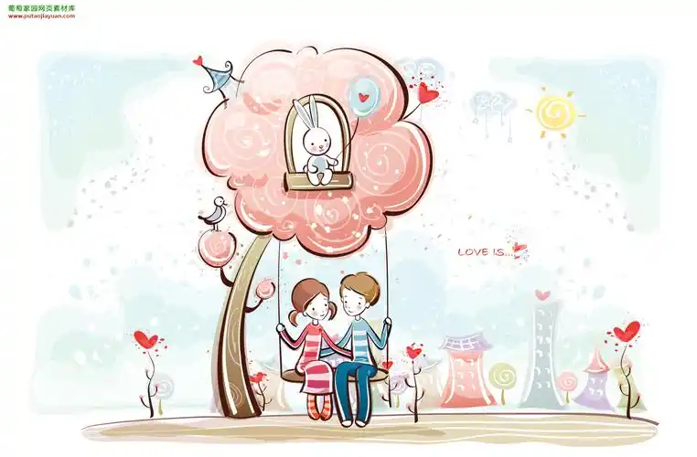 七夕情人节唯美浪漫海报素描七夕情人甜蜜爱情祝福短信