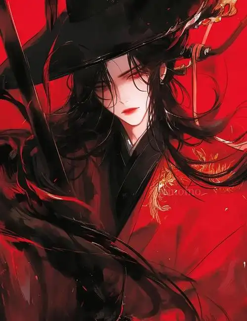 红衣侠客入画卷 江湖意远醉流年