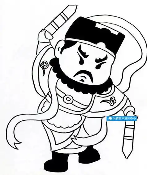 门神简笔画 门神简笔画极简小学生